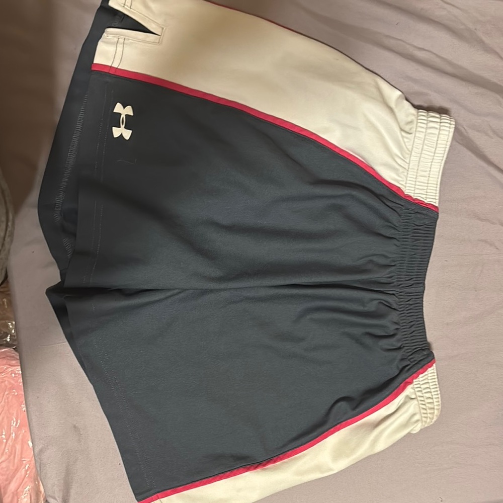 Under Armour Athletic Shorts - Black and Cream